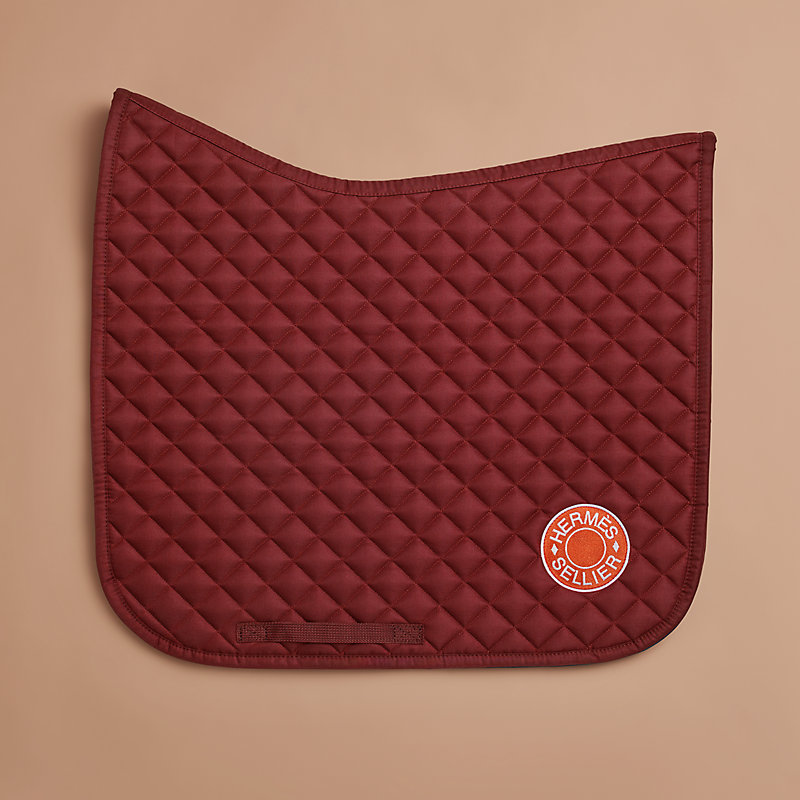 Tapis De Selle De Dressage EQUIPAD Velours - Mousse à Mémoire De Forme - Rouge Clair/crème (neuf)