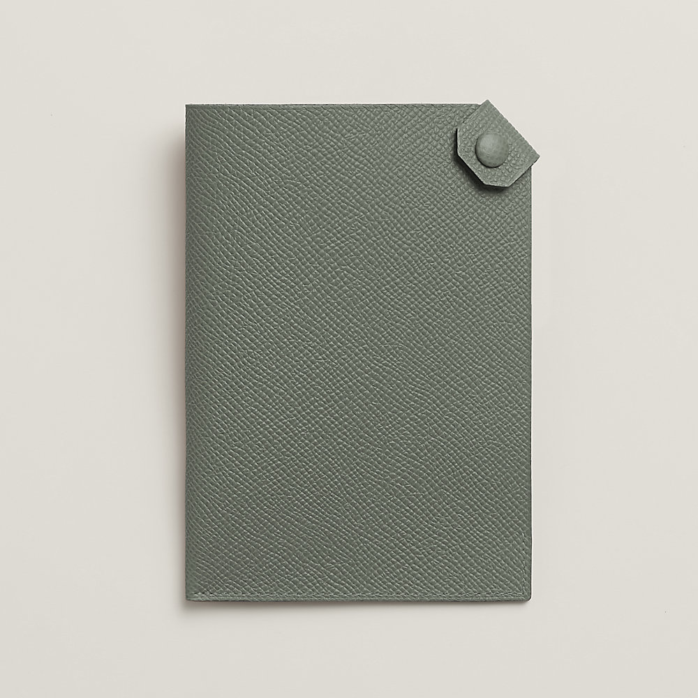 Tarmac passport holder - Grey | Hermès USA