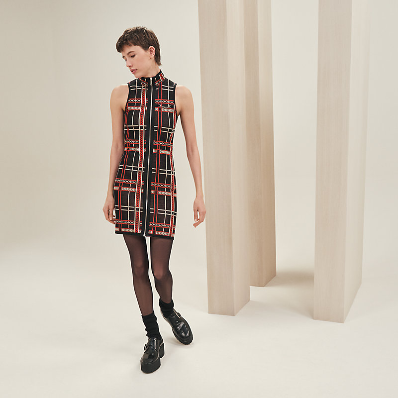 Tartan et Chaines Milano vest dress | Hermès Finland