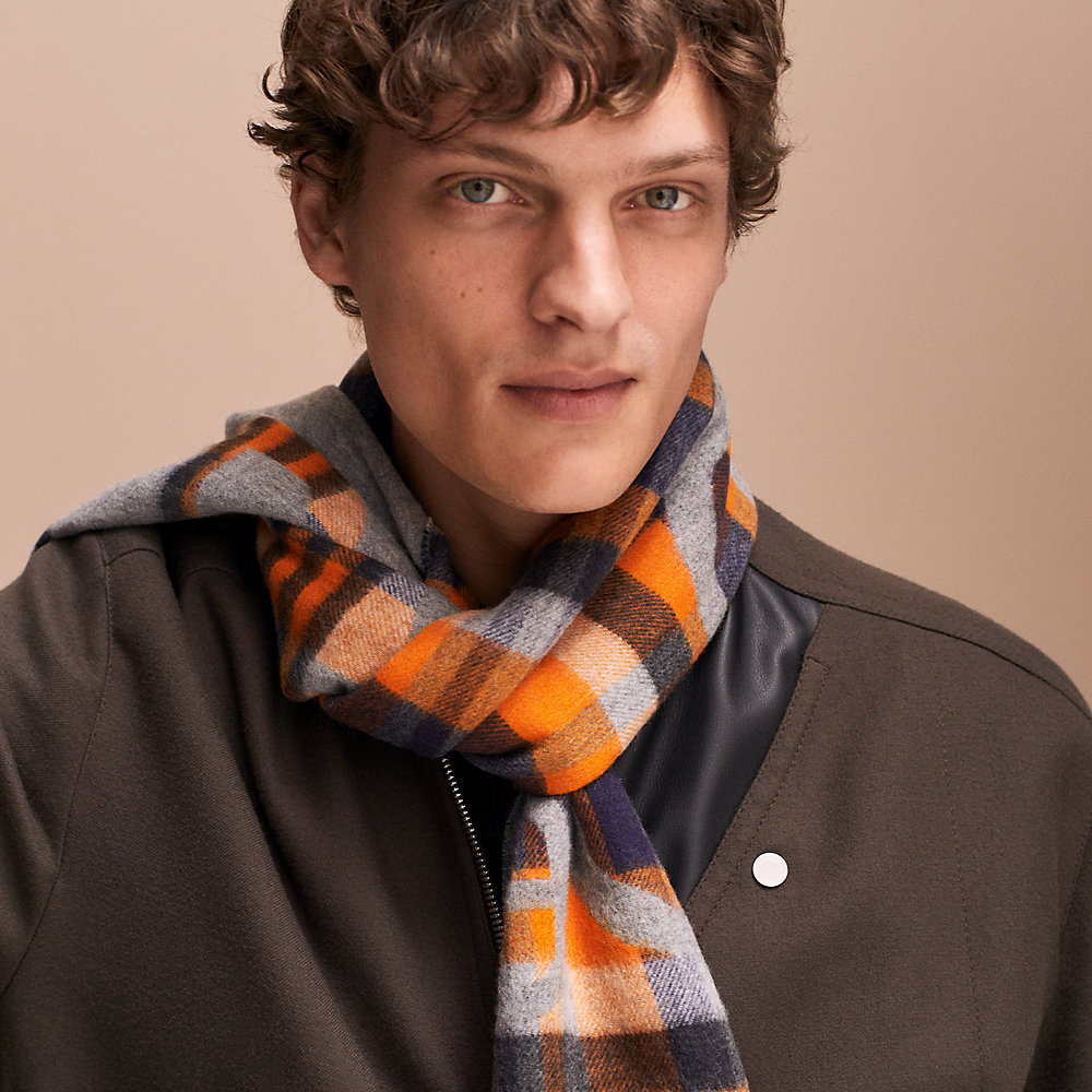 Tartan Maillons muffler | Hermès Czech Republic