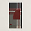 Tartan Poches Cuir Appliquees scarf, View: Folded, folded, view 2 of 3