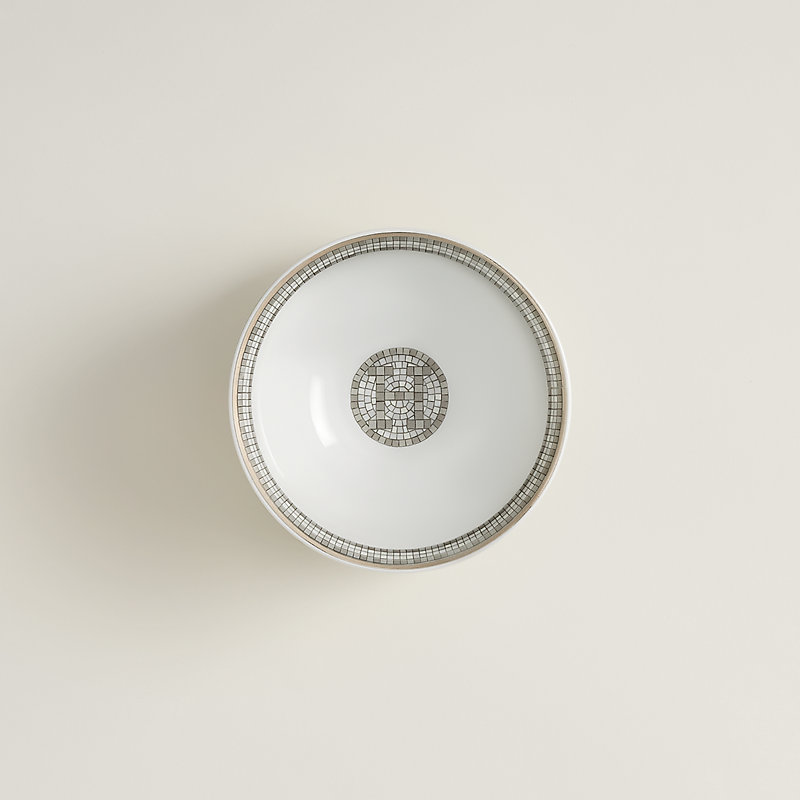 Tasse mit Deckel und Untertasse Mosaïque au 24 Platin | Hermès 
