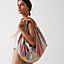 Tatersale en Zigzag double face scarf 90, View: Worn, worn, view 2 of 4