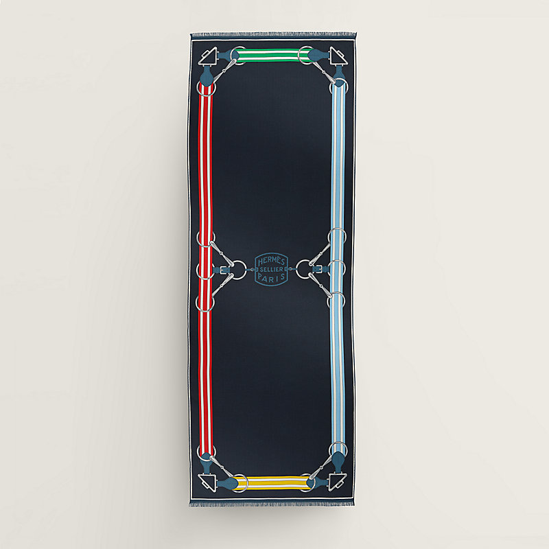 ★★★HERMES★美品★Tattersalles★カシミヤ50シルク50％★ニット トップス★ツイルレーヌ★イタリア製★エルメス★ Kiwami Hermes Tattersall Pm Buckle Workshop Necklace Pendant Gp