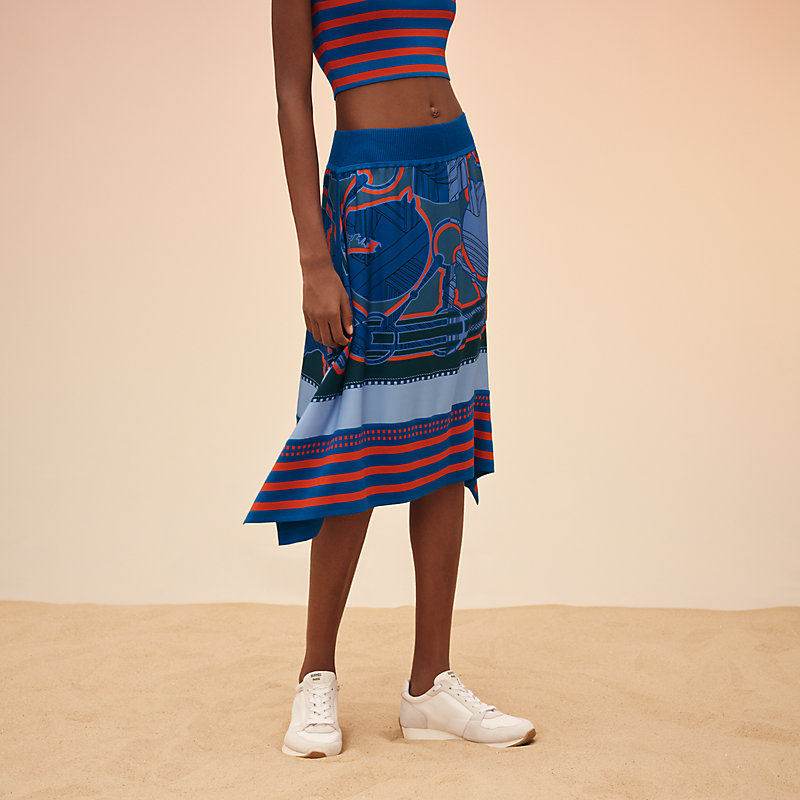 【美品★値下げ】HERMES スカート　S tatersales-en-zigzag-twillaine