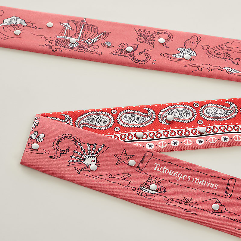 Tatouages Marins Bandana studded twill ribbon