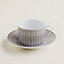 Vista: Immagine prodotto indossato, Tazza da colazione con piattino Mosaïque au 24 platino