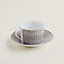 Vista: Immagine prodotto indossato, Tazza da colazione con piattino Mosaïque au 24 platino