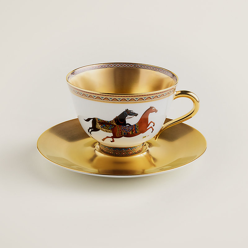 Tazza da tè con piattino Cheval d'Orient n°1