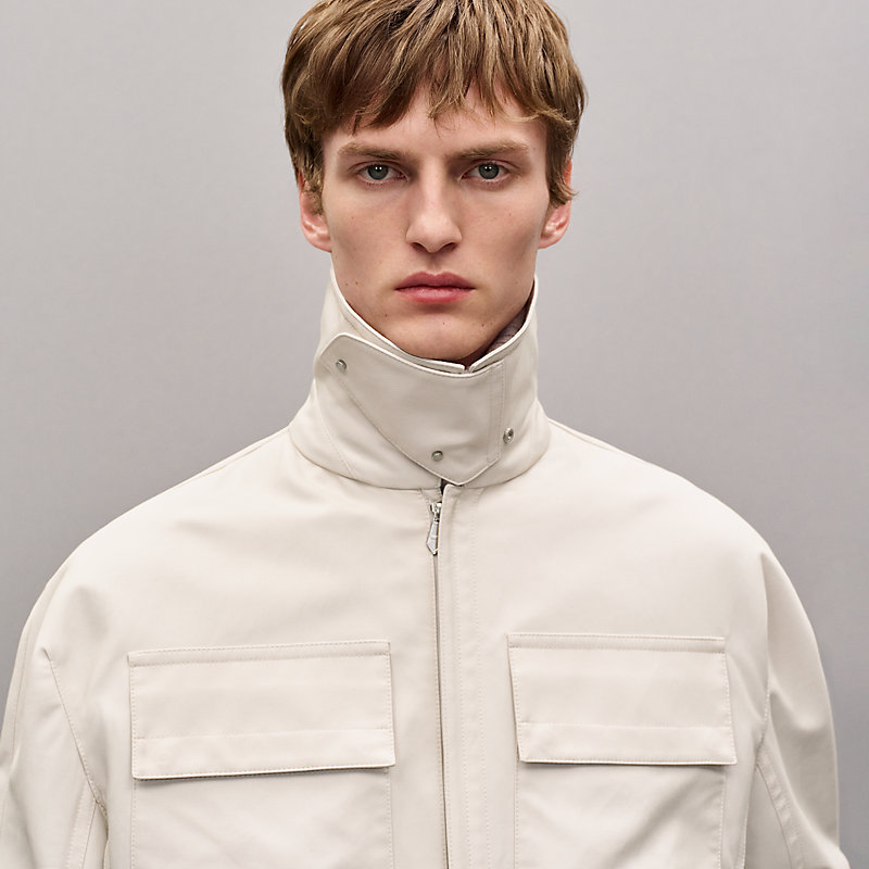 Technical gabardine zipped jacket, View: , view 4 of 7