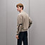 Teddy-Cardigan mit Reißverschluss und Lederdetail, Ansicht: Getragene Ansicht, worn, Ansicht 3 von 5