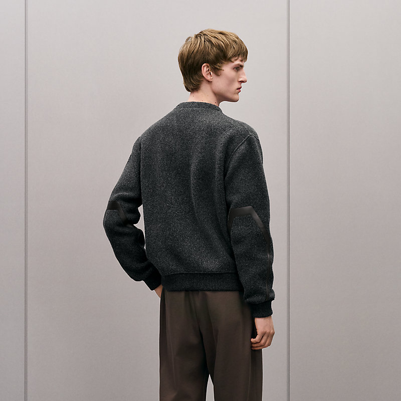 Teddy-Cardigan mit Reißverschluss und Lederdetail, Ansicht: , Ansicht 3 von 5