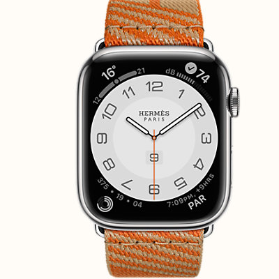 Boîtier Series 7 & Bracelet Apple Watch Hermès Simple Tour 45 mm Jumping