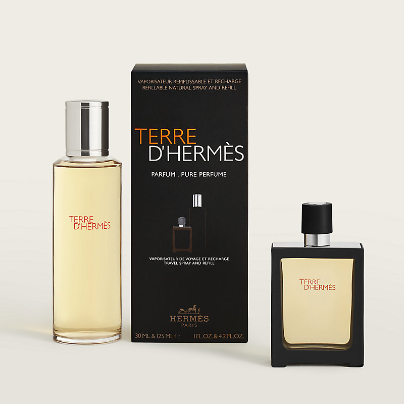 Terre d'Hermes Parfum travel spray and refill - 155 ml | Hermès