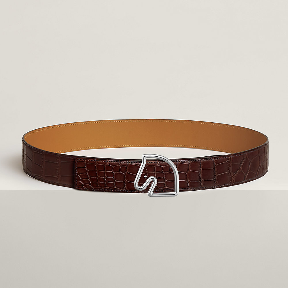 HERMES ベルト Tete de Cheval belt buckle & Leather strap 38 mm | Hermès USA