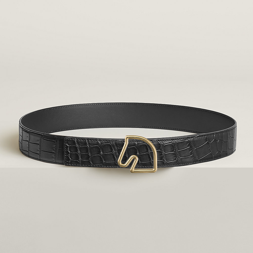 Tete de Cheval belt buckle & Leather strap 38 mm | Hermès Tete de Cheval belt buckle & Leather strap 38 mm | Hermès