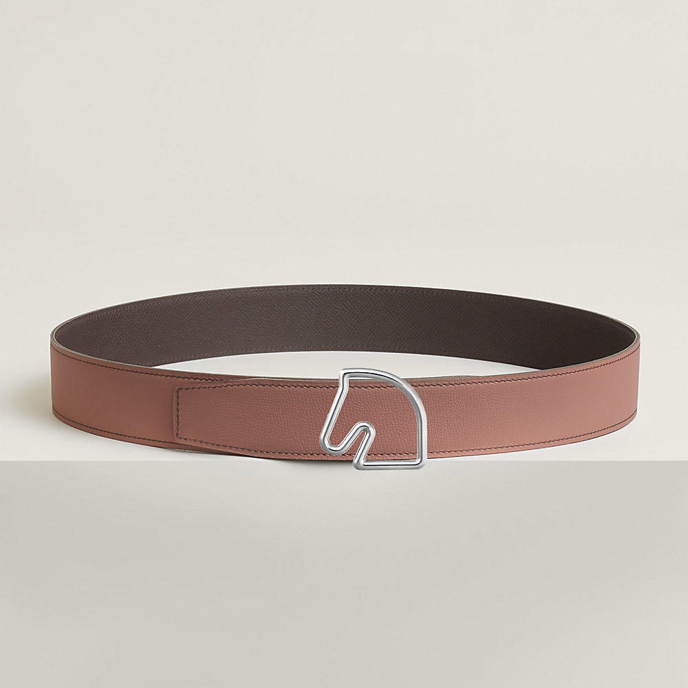 Tete de Cheval belt buckle & Reversible leather strap 38 mm