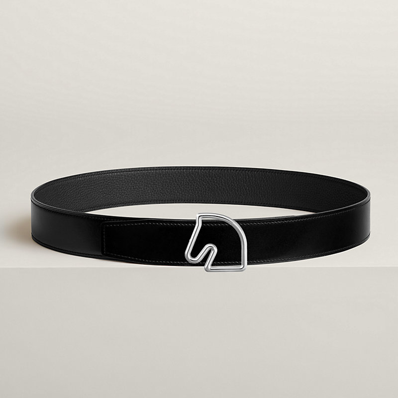 Tete de Cheval belt buckle & Reversible leather strap 38 mm