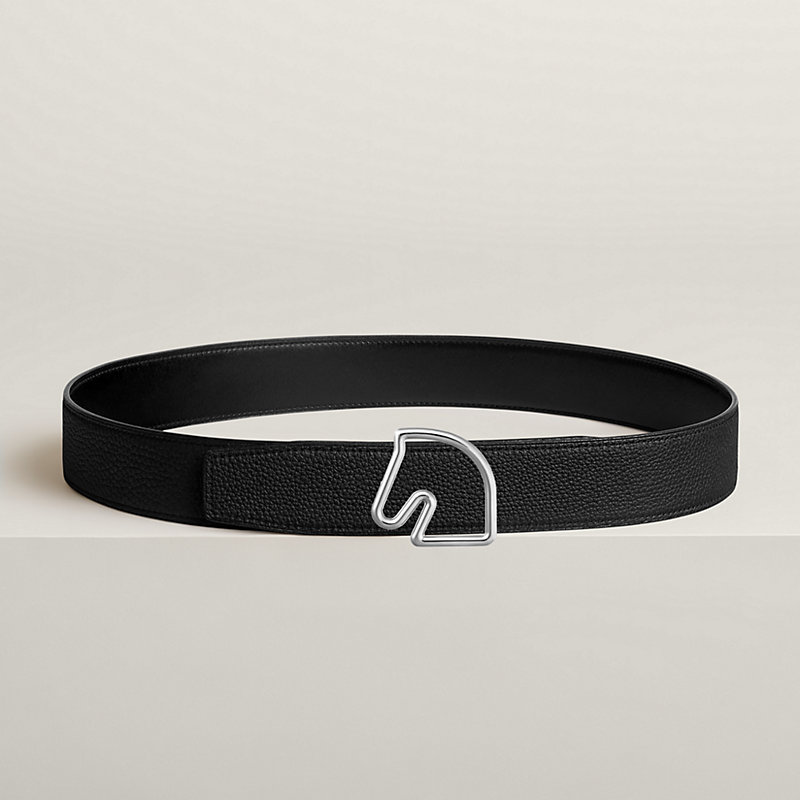 Tete de Cheval belt buckle & Reversible leather strap 38 mm