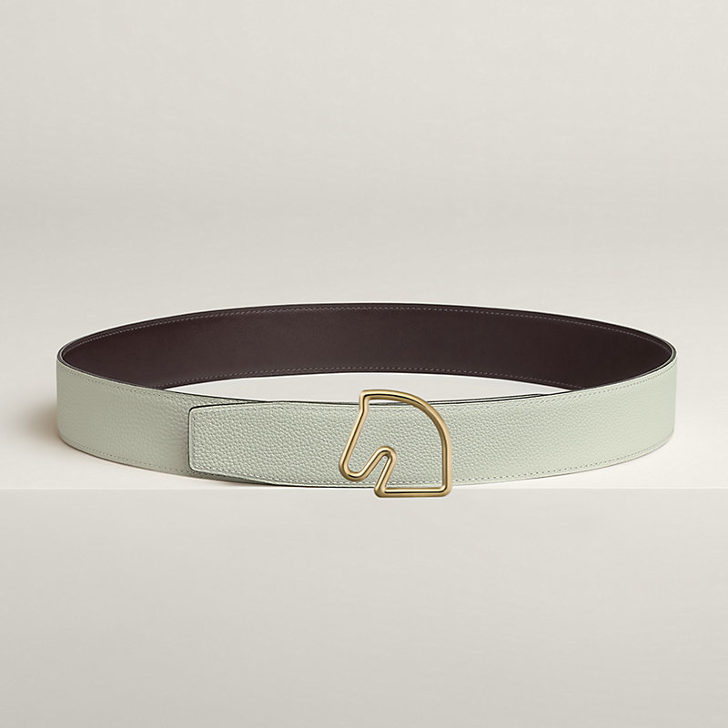 Tete de Cheval belt buckle & Reversible leather strap 38 mm