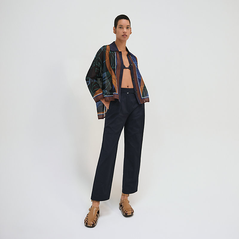 普段使いにも♡【HERMES】Thalassa Raye ビーチシャツ 25ss thalassa-raye-beach-shirt--