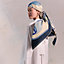 Thalassa shawl 140, View: Worn, worn, view 1 of 3