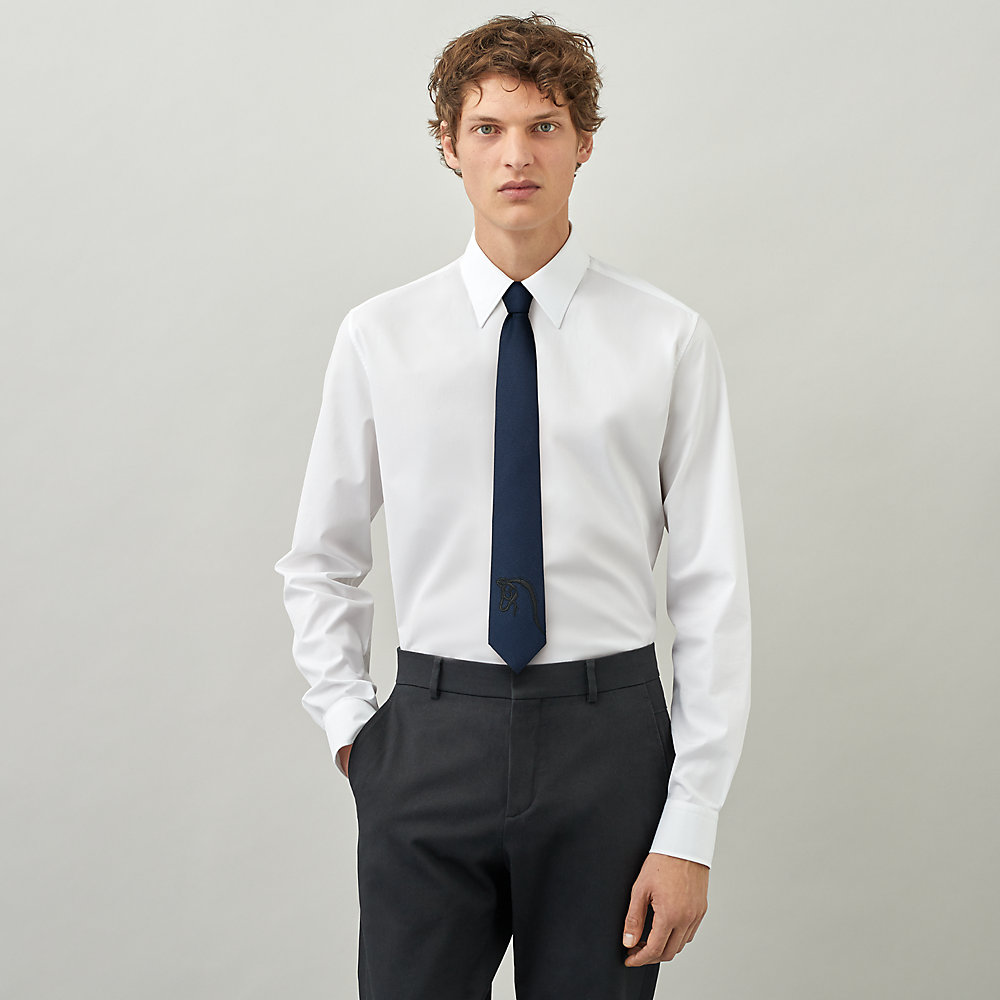 hermes skinny tie