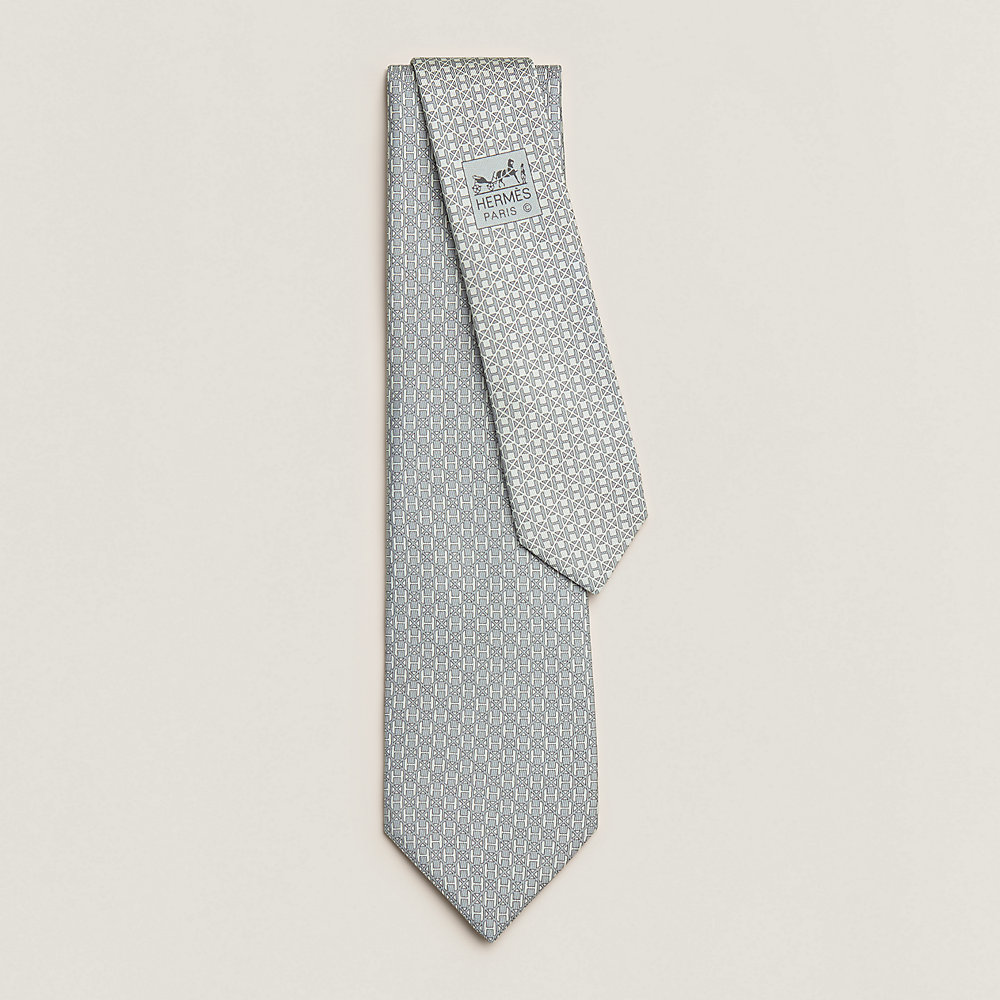 Tie 7 H Mosaïque Twillbi tie | Hermès USA Tie 7 H Mosaïque Twillbi tie