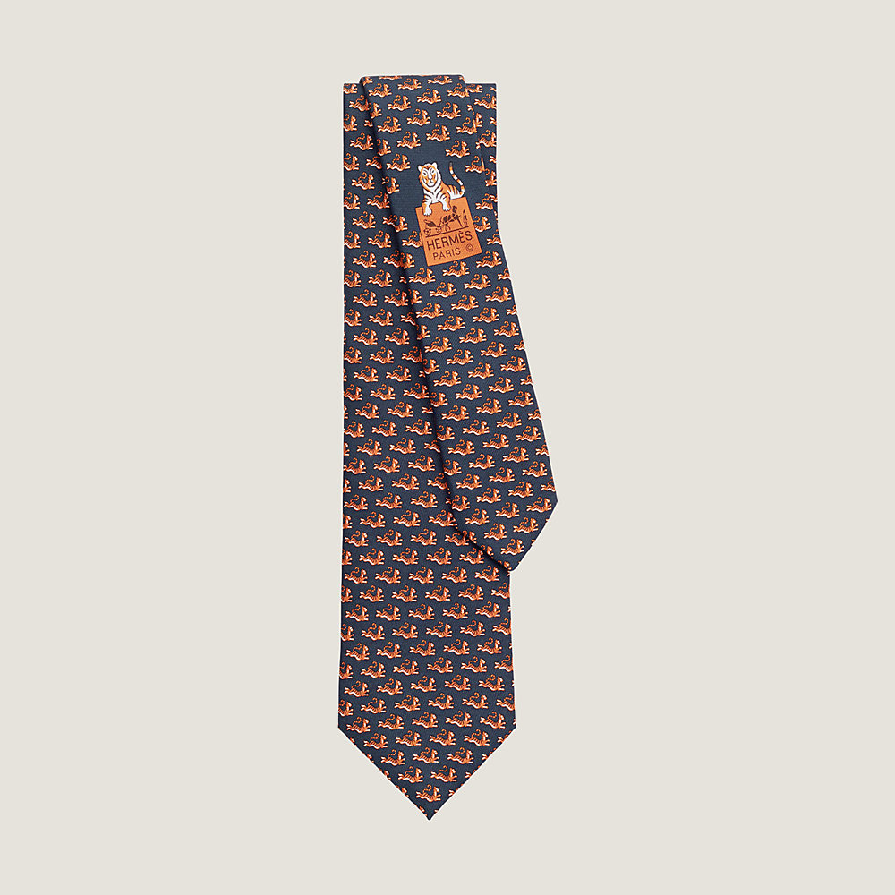 Tie 7 Happy Tiger tie | Hermès UK