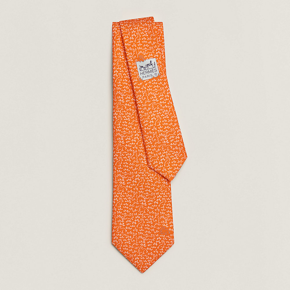 hermes tie rabbit