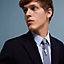 Tie 7 Lin Chevron tie, View: Worn, worn, view 2 of 2