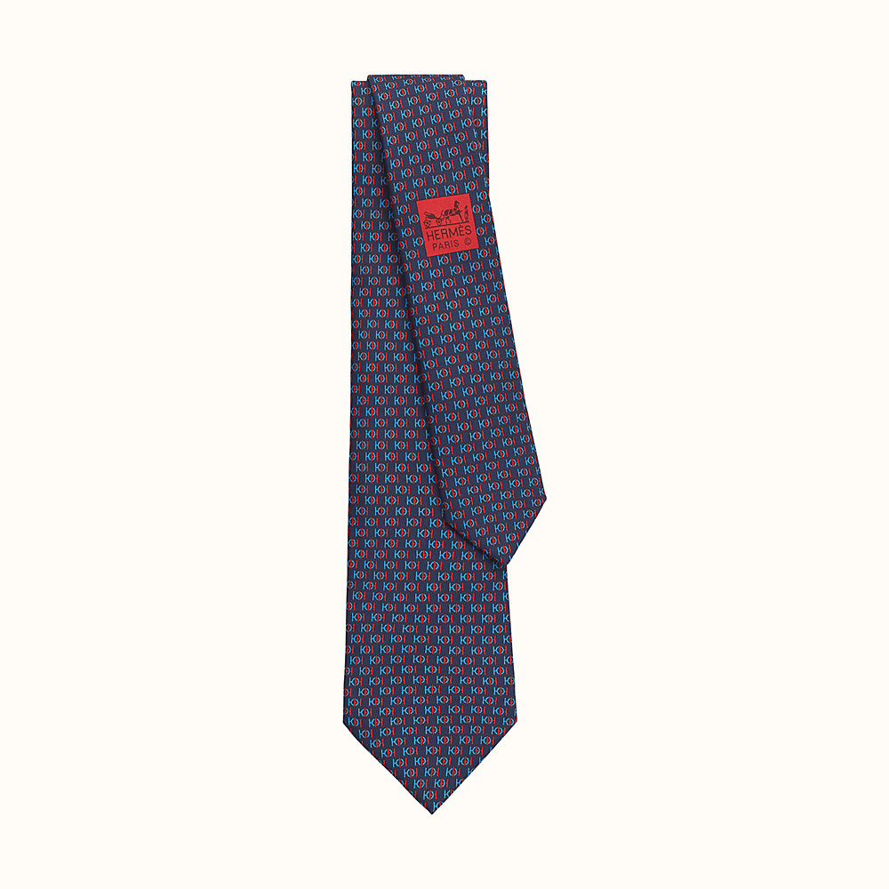 purple hermes tie