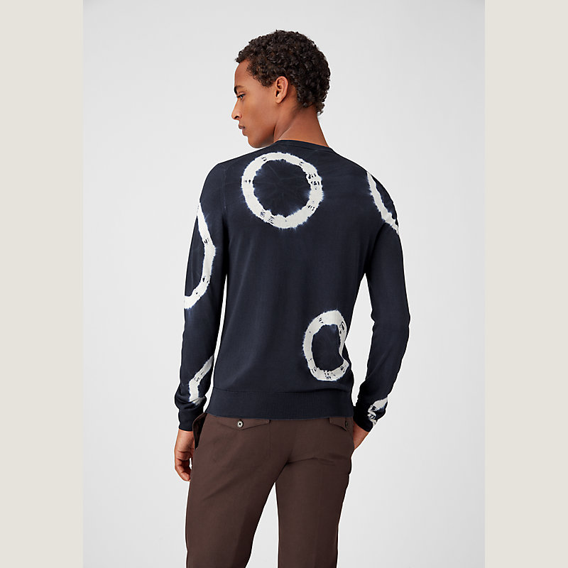 Tie-dye silk sweater