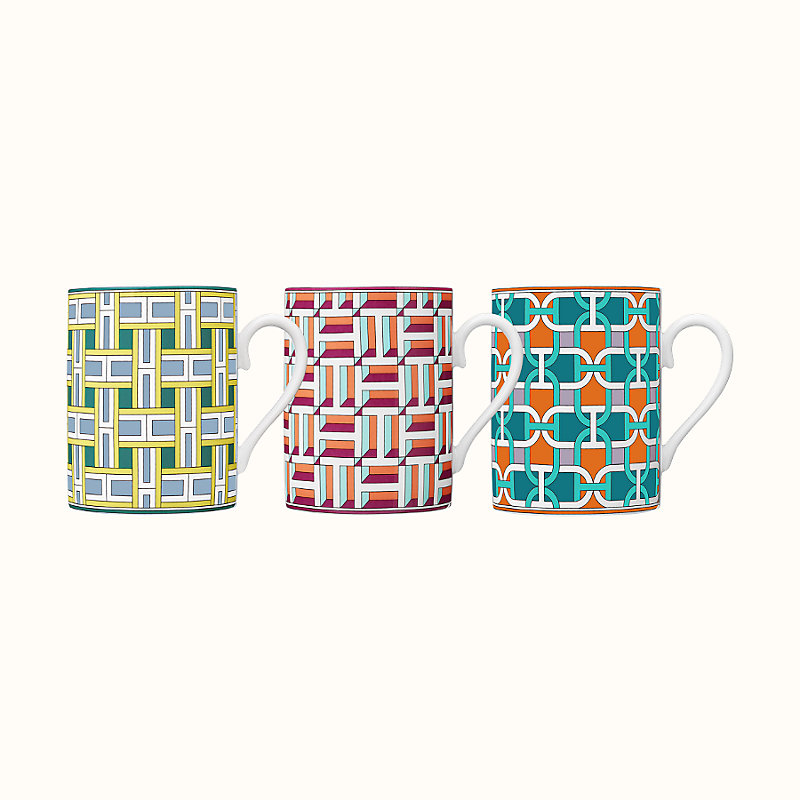 hermes tie set mug