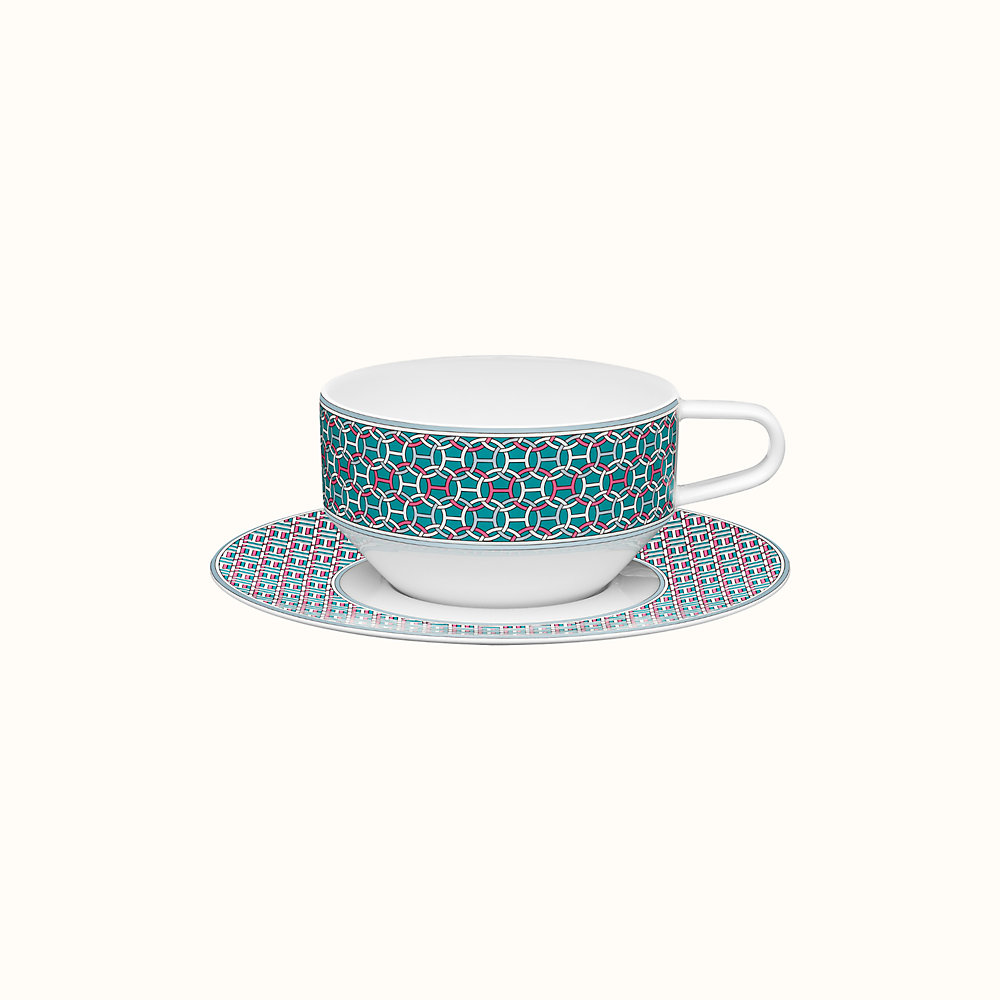 Tie Set tea cup and saucer | Hermès USA