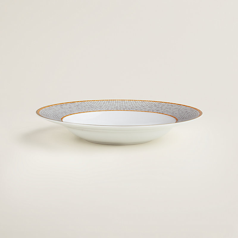 Tiefer Teller Mosaïque au 24 Gold...