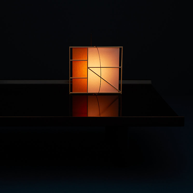 Tischlampe aus Coulisse-Washi-Papier, einfaches Modell, Ansicht: , Ansicht 5 von 5