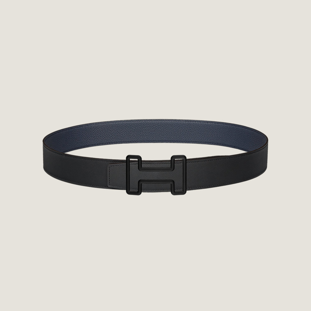 Tonight belt buckle & Reversible leather strap 38 mm | Hermès UK