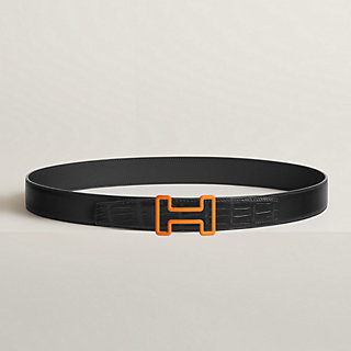 Tonight Color belt buckle & Leather strap 32 mm | Hermès Canada