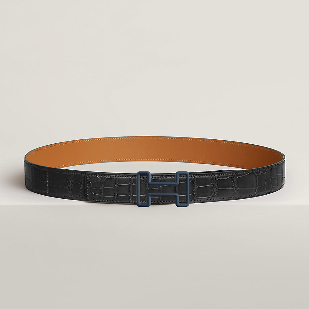 Tonight Color belt buckle & Leather strap 32 mm | Hermès USA