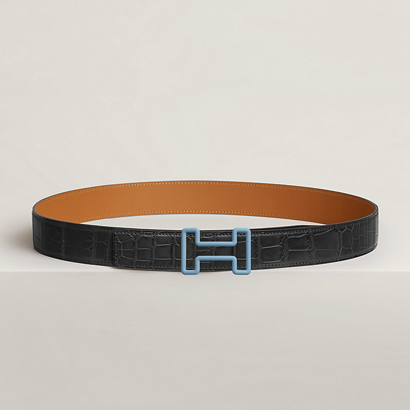 Tonight Color belt buckle Leather strap 32 mm Hermes USA