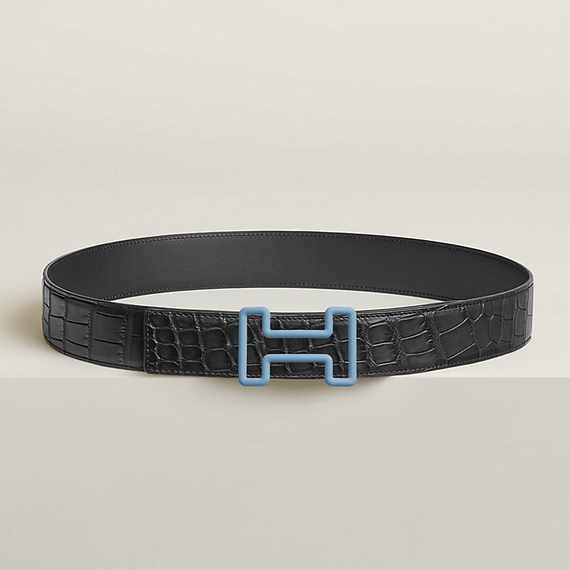 Hermes croc belt top