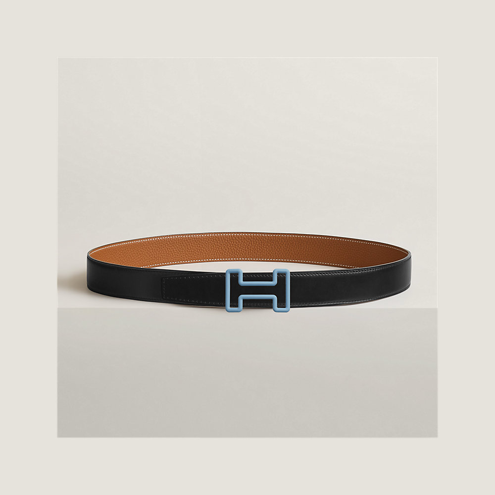 Tonight Color belt buckle & Reversible leather strap 32 mm | Hermès UK