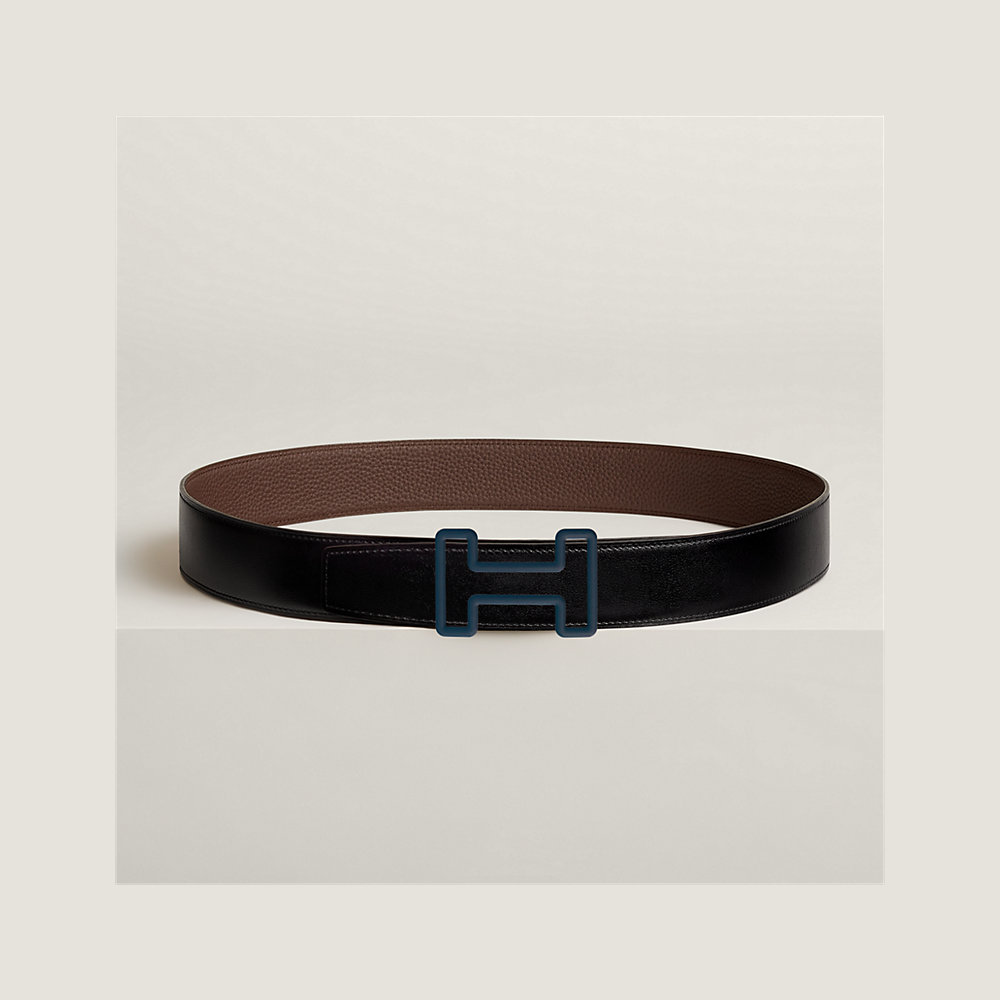 Tonight Color belt buckle & Reversible leather strap 38 mm | Hermès USA