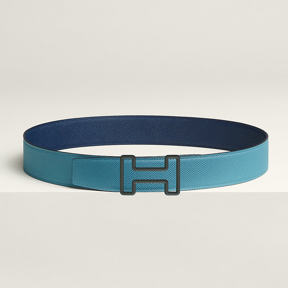 H TONIGHT BELT 38MM GOLD BUCKLE CHESTNUTE GRAPHITE LEATHER