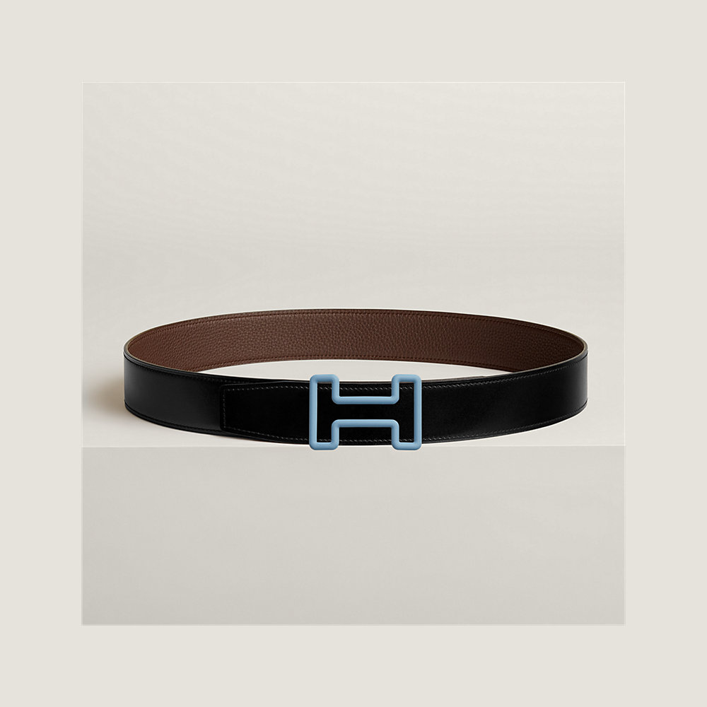 Tonight Color belt buckle & Reversible leather strap 38 mm | Hermès UK