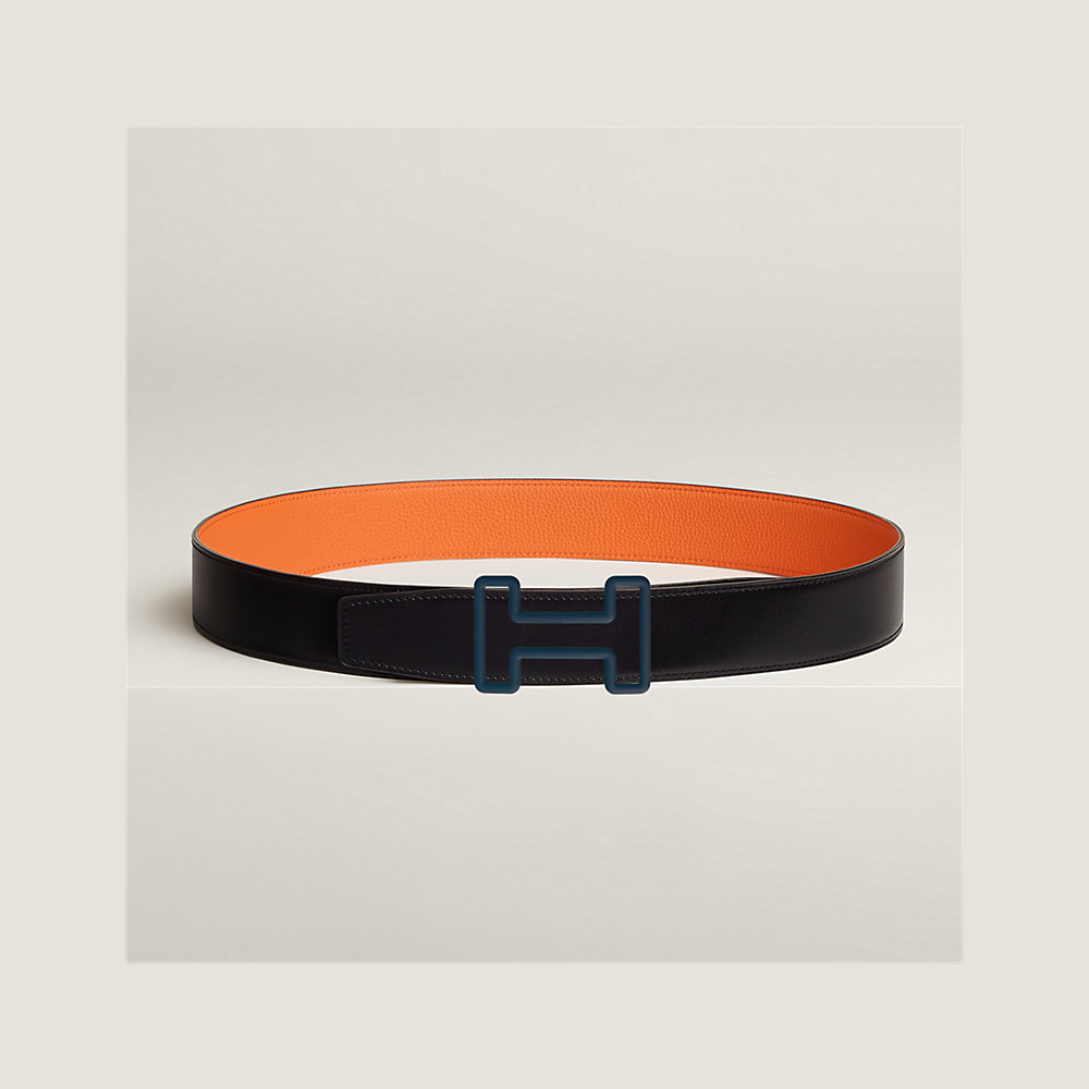 Tonight Color belt buckle & Reversible leather strap 38 mm | Hermès USA