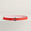 Tonnerre Laquee belt buckle & Hermès sur Mer reversible leather strap 24&nbsp;mm, View: , view 2 of 3