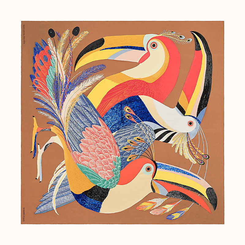 hermes toucan scarf