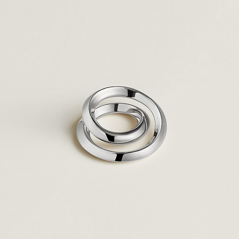 Scarf ring in silver color